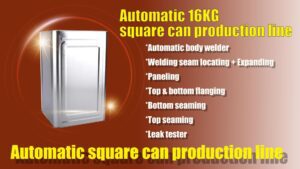 Automatic 16KG square can production line