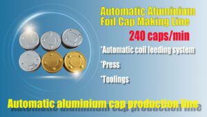 automatic aluminium foil cap making line